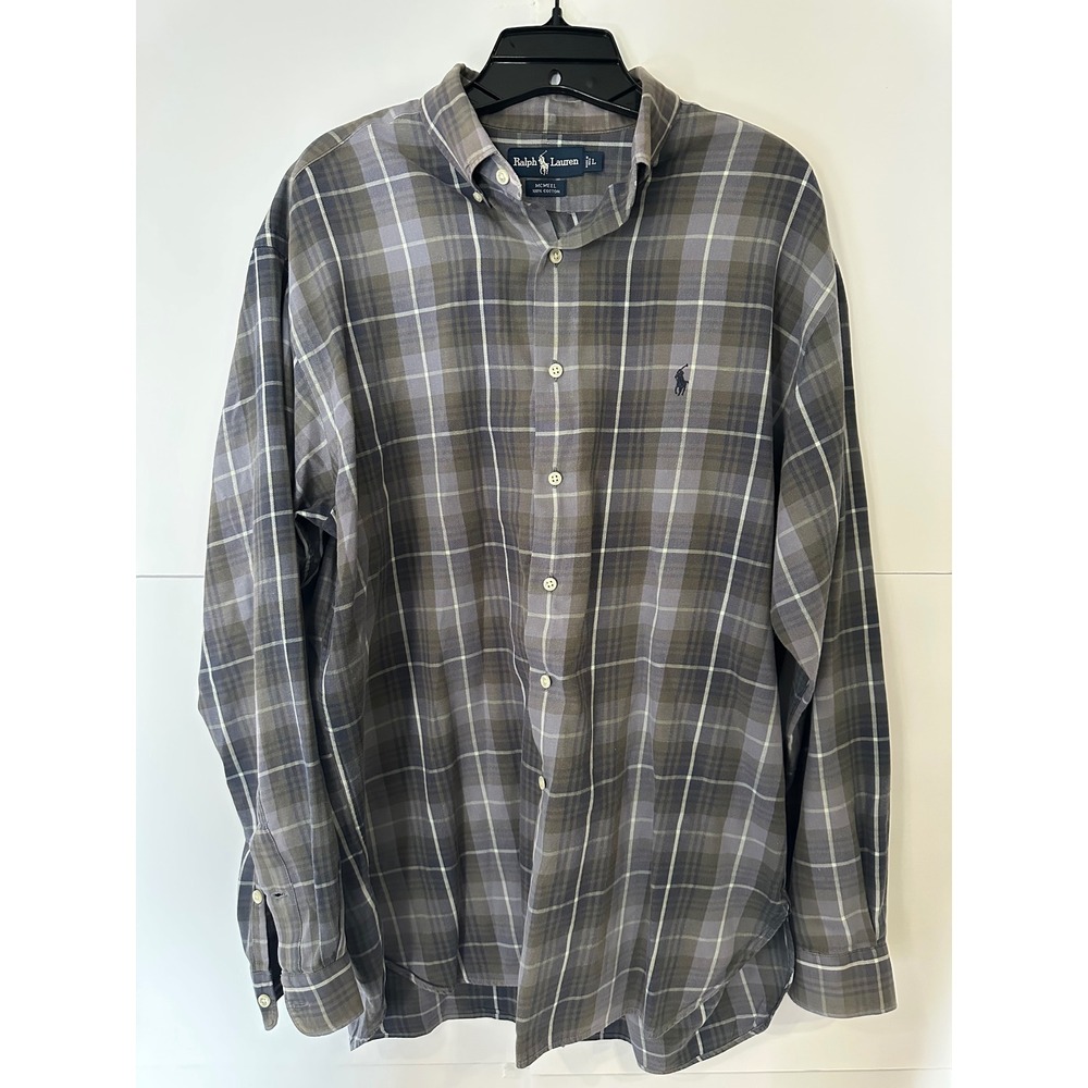 Ralph Lauren Plaid Button Down Long Sleeve Casual Shirt XL